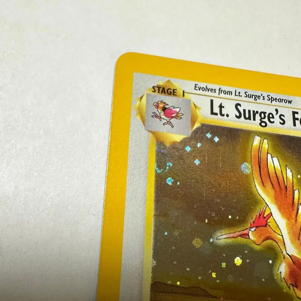 Pokémon TCG Lt. Surge's Fearow 7/132 Holo Rare Gym Heroes Unlimited